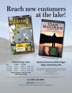 Advertise in Heritage Ranch and Oak Shores