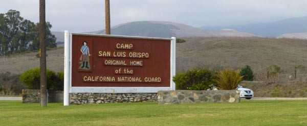 Camp San Luis Obispo sign