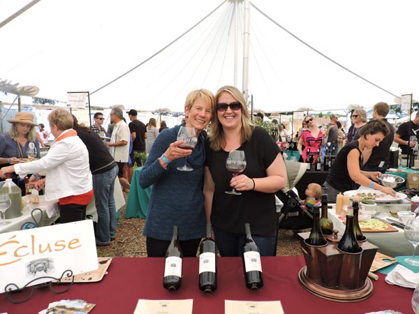Mary Wootten and Kelly Breitmeyer of Ecluse Wines.