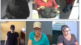Photos of the suspected bank robber