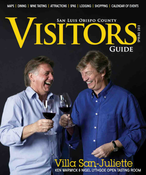 Villa San Juliette's celebrity owners were recently featured on the cover of the SLO Visitor's Guide.