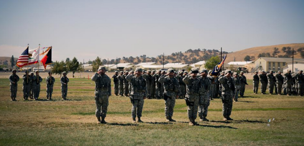 Change of command at Camp Roberts