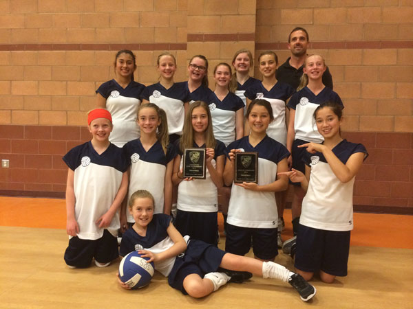 Saint Rose Catholic School Girls Volleyball team