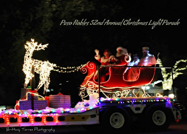 Santa Claus at the Paso Robles Christmas Parade. Photo by Brittany Torres