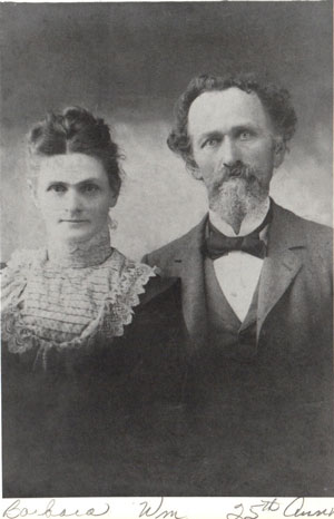 Steinbeck family ancestors Barbara and William Ernst, 1895.