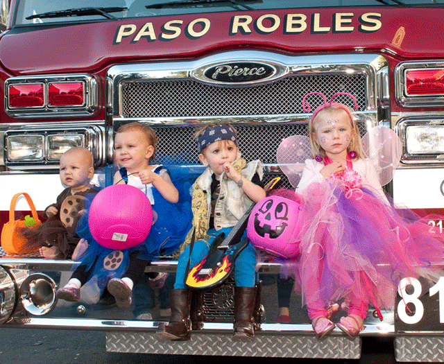 Children get ready for Paso Robles Main Street Association's annual Halloween event on Oct. 31.