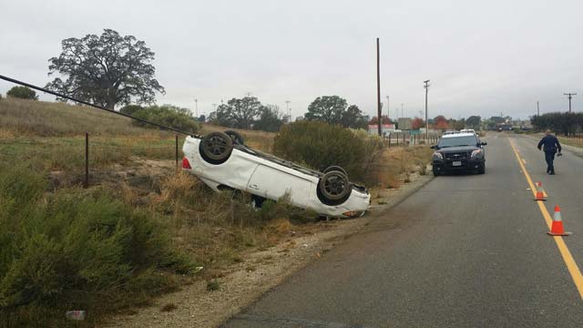 Photo of the accident scene on Union Road this morning.