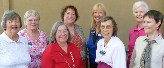 Pictured from left are Carrie Pardo, Jean Chinnici, Marilee Hyman, Patti Dale, Vera Wallen, Sharon Kimball, Mary Beth Armstrong, and Vallerie Steenson.  Not pictured Alice Bunker.