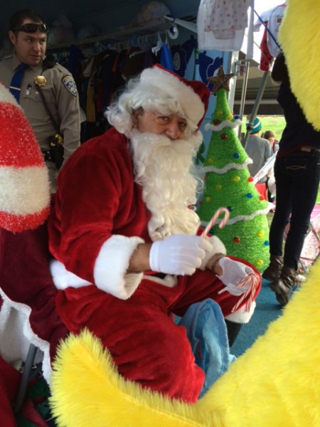 Assemblyman Katcho Achadjian dressed as Santa Claus.