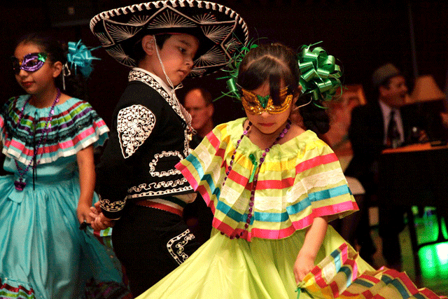 Students dance a Cinco de Mayo celebration in Paso Robles. Photo by Romi Ramiera