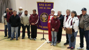 Members of the Paso Robles Elks Lodge gather together at its Hoop Shoot on Dec. 13.