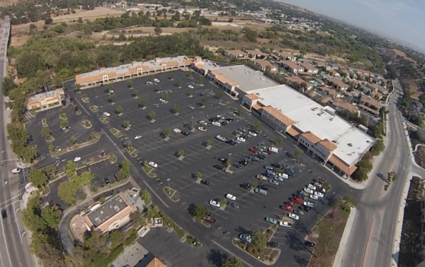 Aerial photo of the Albertson's Shopping Center
