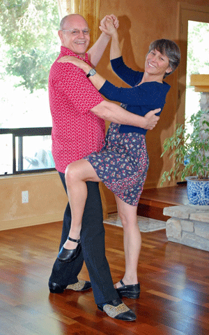 Dance instructor Tom Troxel and dancer Robyn Schmidt ready for this year's Atascadero: Dancing with Our Stars competition on March 20 and 21.