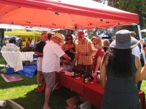 Attendees enjoy tasting wine at last year's festival. Courtesy photo. 