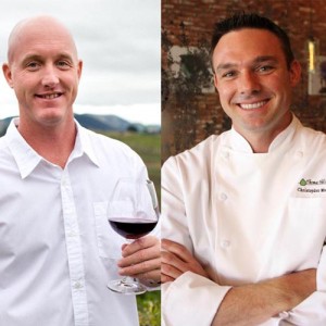 Winemaker Eric Hickey and Chef Christopher Manning