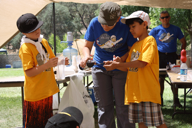 Cub Scouts get to learn new things during the week-long day camp in Paso Robles in June.