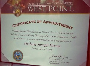 Michael Horne, West Point