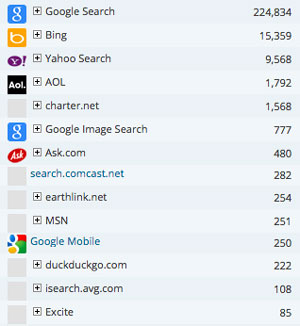 what search engine is most popular in Paso Robles