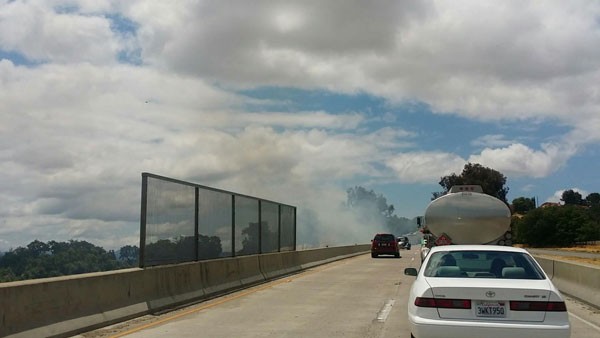 Highway 101 fire
