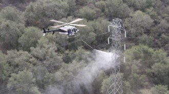 PG&E uses helicopters