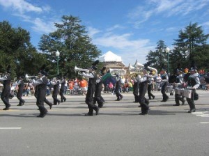 Templeton High School Marching Band performing at Colony Days. 