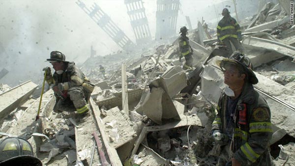 The stair climb is designed to honor those who died in service during the aftermath of the 9/11 attacks. Photo from CNN,