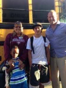 chris williams superintendent rides the bus paso robles