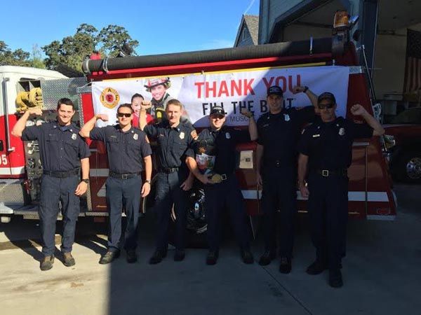 Templeton firefighters after their recent fundraising event. Courtesy photo.
