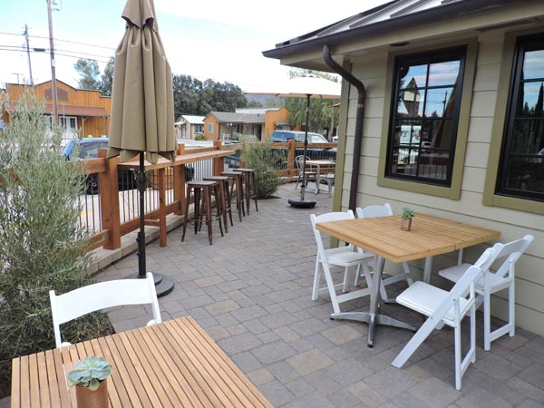 The new patio at the Ancient Peaks. 
