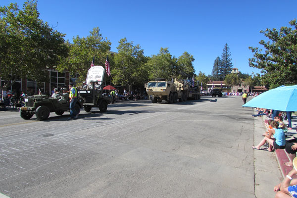 Camp Roberts Museum's parade entry.