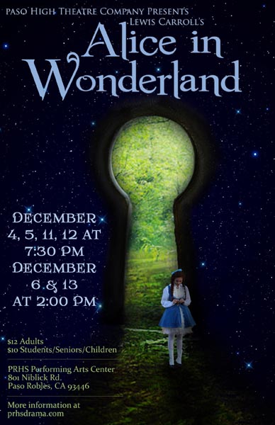 alice in wonderland play poster