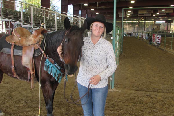 Casey Nauta and her horse Dink.