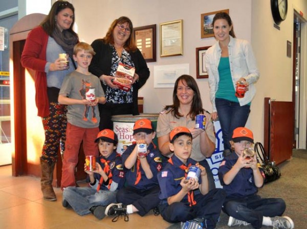 Pack 92 Tiger Cub Den, Paso Robles City Library, Can Your Fines, Library Manager Karen Christiansen, Meagan Friberg
