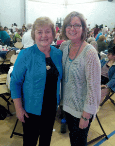 Ladies Conference founder Marline Lutz with her daughter, Carol, at a past conference.