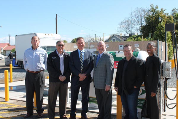 Pictured from left to right: Robert Jacobs-VP of Operations, Delta Liquid Energy, Bill Platz-President, Delta Liquid Energy, Ted Olsen-Market Manager, ARRO Autogas, Roy Willis-President/CEO, Propane Education and Research Council (PERC), Daymon Qualls- City of Exeter, Joy Alafia-President/CEO, Western Propane Gas Association (WPGA)