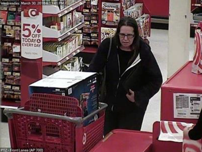 Police are requesting information to identify the forgery suspect, the image was taken at the Paso Robles Target.