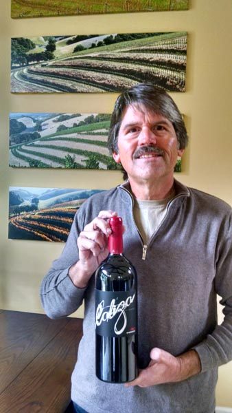 Carl Bowker, winemaker and proprietor of Caliza Winery.