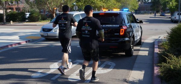 Paso Robles Police Department Special Olympics torch run.