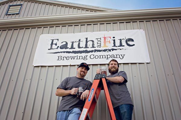 Nick Vega and Nolan Mott open Earth and Fire Brewing Company. Photo from Facebook.