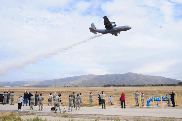 California Air National Guard's 146th Airlift Wing activated two C-130J Hercules aircraft to support firefighting efforts across the state. Photo by Senior Airman Madeleine Richards.