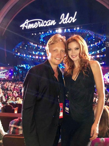 "American Idol" producer Simon Lythgoe and his partner Alecia Davis of "Extra."