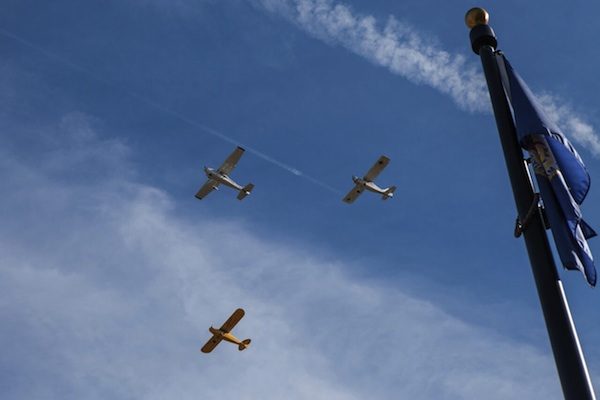 Flyover by Estrella Warbirds in Atascadero. Photo by Rick Evans. 