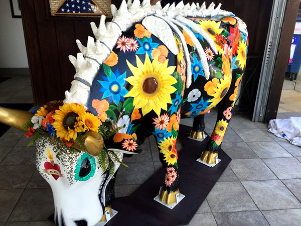 Cowtrina is featured in The Cow Parade, an international public art installation.