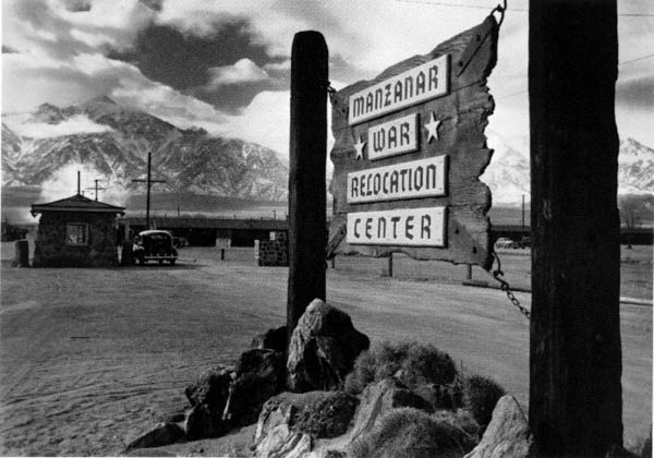 The internment camp for Japanese Americans at Manzanar, Calif.