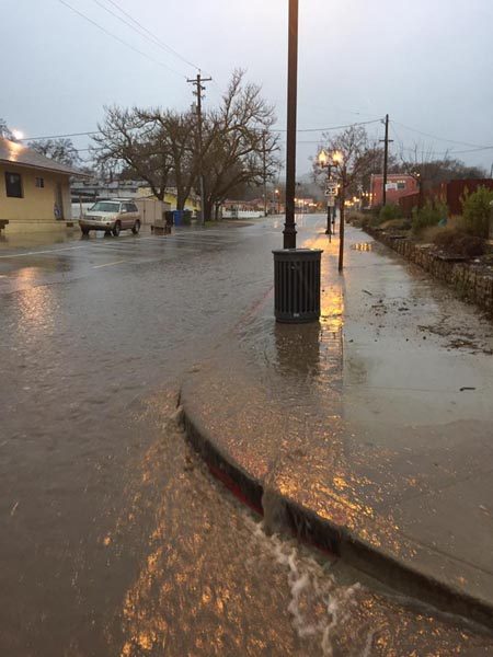 Flooding in paso robles posted to FB