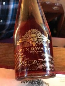 Windward's rose petal-perfumed Vin Gris de Pinot Noir