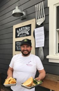 Chef Jeffrey Weisinger runs Barton Kitchen Window cafe at Grey Wolf winery 