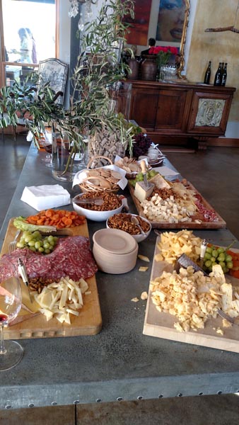 cheese and charcuterie spread