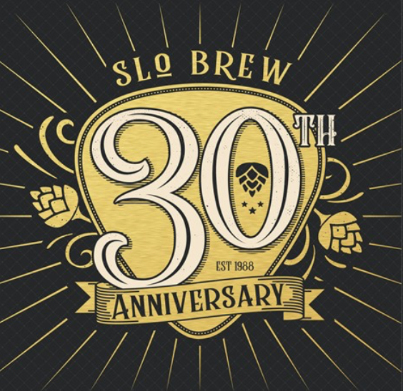 Beer Bar Coaster ~ SLO Brew = SAN LUIS OBISPO Brewing Co ~ CALIFORNIA Since 1988 