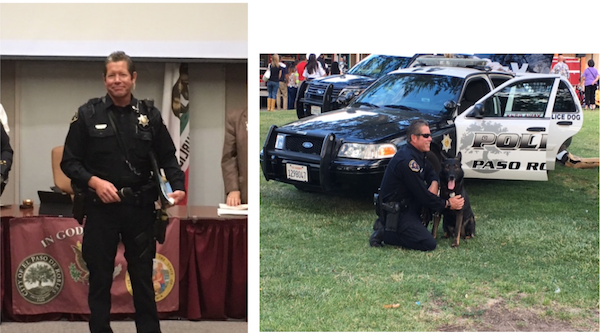 officer dan hackett and k9 paso robles